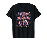 Rub Here to Start The Firecracker Funny Joke Adult 4th July T-Shirt