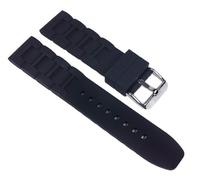 Rubber-Active Ersatzband Uhrenarmband Silikon Band schwarz 23636S