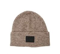 Rubberized Men's Knitted Hats Beige