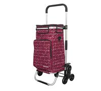 Rubberneck Einkaufstrolley - Klappbarer Einkaufswagen - Kühlfach - Höhenverstellbarer Griff - Rot