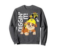 Rubble & Crew Graphic Top, Bekleidung und Mode Sweatshirt, Unisex für Erwachsene, Anthrazit Meliert, XL