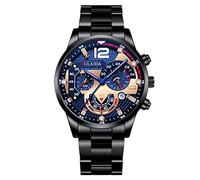 Rubu22a Armbanduhr Herren, Business Edelstahl Uhren Herren, Quarz Herrenarmbanduhren, Vatertagsgeschenke für Papa, Männerschmuck, Wasserdicht Mechanische Uhren Herren, Gifts for Men