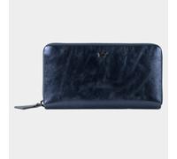 RUBY RFID RV-Geldbörse 16 Kartenfächer blau Damen - Leder