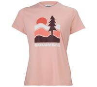 Columbia Ruby Springs Graphic Fitted Short Sleeve pink sand, get hiked (670) M