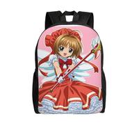 Rucksack 682QZ Card Captor Sakura Rucksäcke Lässige Tagesrucksäcke Studentenbüchertasche Druck Schulranzen