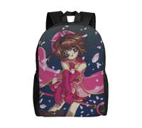 Rucksack 730QZ Card Captor Sakura Rucksäcke Lässige Tagesrucksäcke Studentenbüchertasche Druck Schulranzen