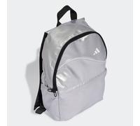 Rucksack ADIDAS PERFORMANCE "ADIDAS GLOW", silber (silber metallic, weiß), Rucksäcke, Damen, Obermaterial: 100% Polyester, Rucksack, für Fitness und sportlichen Stil, mit Reißverschluss (24155347-0) s