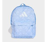 Rucksack ADIDAS PERFORMANCE "KLASSISCHER MONOGRAM GRAPHIC", blau (glow blau, weiß), Rucksäcke, Damen, Obermaterial: 100% Polyester, Rucksack (44155831-0) glow blau, weiß
