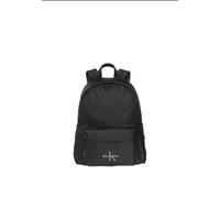 Rucksack CALVIN KLEIN "BOLD ROUND BACKPACK", Damen, Gr. B/H/T: 30,5cm x 43cm x 13cm, schwarz, Nylon, unifarben, Basic, Rucksäcke Rucksack, Unisex Freizeitrucksack, Cityrucksack mit CK-Logo (94753819-0