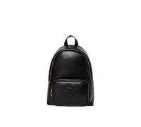 Rucksack CALVIN KLEIN "RAISED CK BACKPACK", Damen, Gr. B/H/T: 30cm x 40cm x 13cm, schwarz, Lederimitat, unifarben, Basic, Rucksäcke Rucksack, Cityrucksack, Freizeitrucksack, mit CK-Logo (59561619-0) s