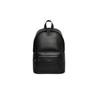 Rucksack CALVIN KLEIN "RAISED ROUND BACKPACK", Damen, Gr. B/H/T: 28cm x 43cm x 16cm, schwarz, Lederimitat, unifarben, Rucksäcke Rucksack, Unisex Cityrucksack, Freizeitrucksack mit Reißverschluss (1838