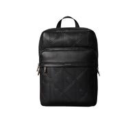 Rucksack CALVIN KLEIN "XL EMBLEM AOP EMBOSS ROUND BACKP", Damen, Gr. B/H/T: 28cm x 43cm x 16cm, schwarz, Lederimitat, Basic, Rucksäcke Rucksack, Cityrucksack, Freizeitrucksack mit CK-Logo (84033102-0)