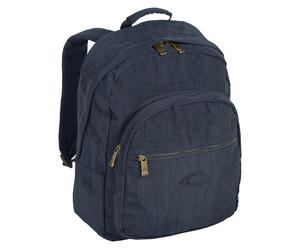 Rucksack CAMEL ACTIVE "Journey", Gr. B/H/T: 31cm x 42cm x 20cm, blau, Nylon, aufgeraut, bestickt, clean, unifarben, Rucksäcke Rucksack, Unisex Freizeitrucksack mit Logostickerei (94318269-0) blau