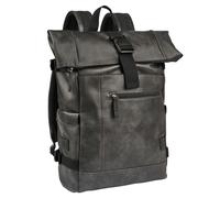 Rucksack CAMEL ACTIVE "Laos", Damen, Gr. B/H/T: 39cm x 44cm x 12cm, grau (schwarz), Rucksäcke Rucksack, praktisch funktionaler Alltagsbegleiter mit vielen sportlichen Details (25253223-0) schwarz