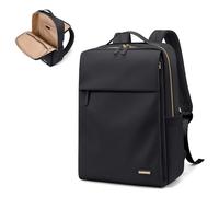 Rucksack Damen Laptop Reise Schulrucksack 15.6 Zoll mit Laptopfach, Wasserdicht Multifunktionaler Lässiger Tagesrucksack, Schultaschen Arbeitstasche Lehrertasche für Uni Büro (Schwarz)
