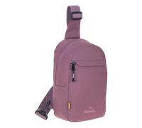 Rucksack Eingurt Tasche Sling Bag Bodybag Schulterrucksack Casual Crossbody Fahrrad Festival Konzert Reise Sport Handtasche Umhängetasche 64213 + bagboom Schlüsseletui (Malve Altrosa (violett) 5700)