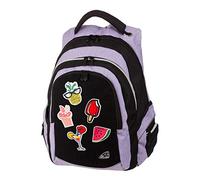 Rucksack Fame Shift II in lila, mit 3 Fächern, Seitentaschen, atmungsaktive Polster und Brustgurt, ca. 44 x 32 x 24 cm, 32 Liter