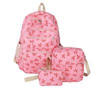 Rucksack für Damen, trendiger Rucksack mit Schleife, spezielle Fliege, ästhetisch, leicht, Kosmetik-Organizer, Rucksack, Tragetaschen für Business, Lehrer, Reisen, Wochenende, Festival, Alltag