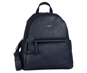 Rucksack GABOR "Mina", Damen, Gr. B/H/T: 29cm x 30cm x 15cm, blau, Rucksäcke Rucksack, aus weichem leichten Lederimitat, lässig im praktischen Format (96409120-0) blau