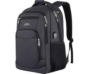 Rucksack Herren Schulrucksack Laptop Wandern 17,3 Zoll Holzkohle