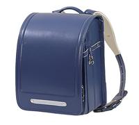 Rucksack, Japanische Schultaschen für Mädchen, Jungen, Schüler, Halbautomatische Schulbüchertasche, Wasserdichter Schulrucksack aus PU-Leder, Rucksack mit Großer Kapazität Büchertasche,DarkBlue