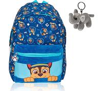 Rucksack Kinder PAW Patrol Kinderrucksack Kindergarten Tasche backpack 20593-0500 Chase Blau + Elefant-Anhänger