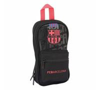 Rucksack mit Federtaschen F.C. Barcelona Schwarz 12 x 23 x 5 cm