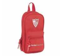 Rucksack mit Federtaschen Sevilla Fútbol Club M747 Rot 12 x 23 x 5 cm (33 Stücke)