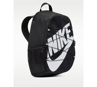 Rucksack NIKE "NIKE HERITAGE SWEEP BACKPACK", schwarz-weiß (schwarz, schwarz, weiß), Rucksäcke, Obermaterial: 80% Baumwolle, 20% Polyester, Rucksack, für Erwachsene, mit sportlichem Stil, aus Baumwoll