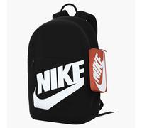 Rucksack NIKE "Y NK ELMNTL BKPK SHOEBOX", schwarz, orange, Rucksäcke, Kinder, Obermaterial: 100% Polyester, Rucksack, für Kinder, mit 20 Liter Volumen, mit großem Hauptfach (56692216-0) schwarz, orang