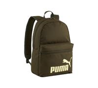 Rucksack PUMA "PHASE BACKPACK", grün (schwarz olive, gold moon), Rucksäcke, Damen, Netz, Polyester, unifarben, Rucksack (88119717-0) schwarz olive, gold moon