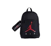 Rucksack Schwarz Reißverschlussfach - Schwarzes Federmäppchen inklusive