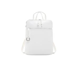 Rucksack SURI FREY "Rucksack SFY Debby", Damen, Gr. B/H/T: 33cm x 31cm x 13cm, weiß (weiß 300), Obermaterial: 60% Polyurethan PU. 40% Polyester PES., Rucksäcke Rucksack (44372610-0) weiß 300