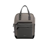 Rucksack TAMARIS "Rucksack TAS Gianna", Damen, Gr. B/H/T: 38cm x 38cm x 17cm, grau (taupe 900), Obermaterial: 60% Polyurethan PU. 40% Polyester PES., Rucksäcke Rucksack (58542404-0) taupe 900