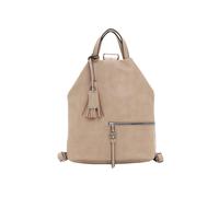 Rucksack TAMARIS "Rucksack TAS Nele", Damen, Gr. B/H/T: 34cm x 32cm x 20cm, beige (taupe 900), Obermaterial: 60% Polyurethan PU. 40% Polyester PES., Rucksäcke Rucksack (49056564-0) taupe 900