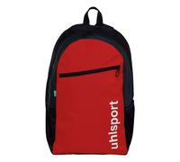 Rucksack UHLSPORT "Rucksack Essential Junior", Herren, Gr. NOSIZE, rot (rot, schwarz, weiß), Obermaterial: 90% Polyester Pol. recyc.. 10% Polyurethan PU., Rucksäcke Rucksack (14794066-A) rot, schwarz,