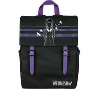 Rucksack UNDERCOVER "Wedenesday", Kinder, Gr. B/H/T: 39cm x 30,5cm x 9cm, schwarz (schwarz, lila), Polyester, Rucksäcke Rucksack (29231749-0) schwarz, lila