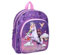 Rucksack Unicorn Academy Sofia und Wildstar - Rucksack für Kinder | Schule | Kindergarten - Farbe Violett - Maße 30 x 25 x 11 cm - 295-00913