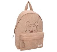 Rucksack Winnie The Pooh Kind Gestures Disney - Rucksack für Kinder | Schule | Kindergarten - Farbe Braun - gerippter Samt - Maße 31 x 22 x 9 cm