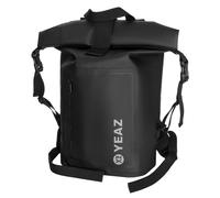 Rucksack YEAZ "Wasserfester Rucksack weißes Logo STOCKHOLM", Damen, Gr. 32, schwarz, Obermaterial: 100% PVC PVC., Taschen Rucksack (82961208-32) schwarz