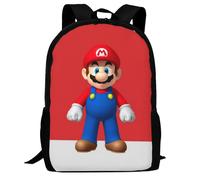 Rucksack YL1827 Super Mario Rucksack, 3D-Druck, Laptop-Rucksack, leicht, lässig, Tagesrucksack, Büchertasche,