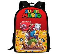 Rucksack YL1889 Super Mario Rucksack, 3D-Druck, Laptop-Rucksack, leicht, lässig, Tagesrucksack, Büchertasche,