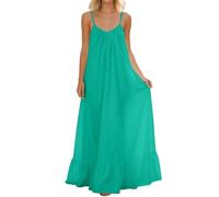 Rückenfreies Cami-Kleid für Damen, Sommer, 2026, ärmellos, lang, Maxi, lässig, Sommerkleid, fließend, offener Rücken, Lounge-Kleider für Urlaub, Strand, Haus