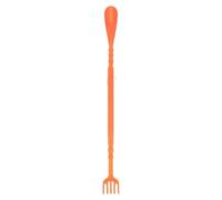 Rückenkratzer Schuhlöffel mit Massagefunktion aus Abs in Orange | Zwei Funktionen, Sicherer Griff, für Rücken und Schuhe, Handliches Hilfsmittel, Orange