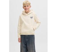 Rückenprint Kapuzenpullover Boys 140 Weiß