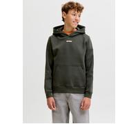 JACK&JONES - JCOCLUB BACK SCRIPT SWEAT HOOD SN JNR Grau - Gr. - 164