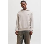 Rückenprint Kapuzenpullover M Beige