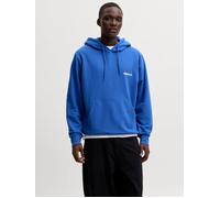Rückenprint Kapuzenpullover M Blau