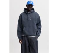 Rückenprint Kapuzenpullover M Blau