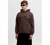Rückenprint Kapuzenpullover M Braun